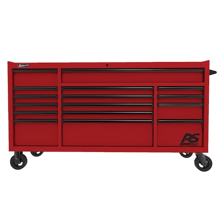 Homak 72in RS PRO 16 DWR ROLLER CABINET-RED RD04072160